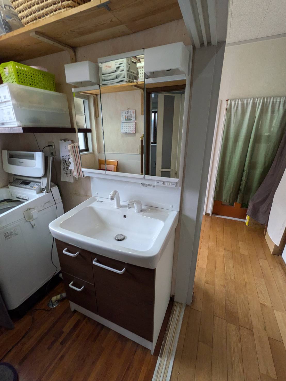 山口県下松市　戸建て住宅の洗面台交換